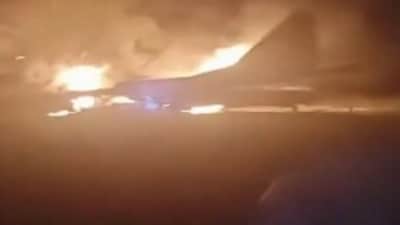 A Mig-29 fighter jet crashed near Rajasthan's Barmer due to technical defect on Monday (PTI/X) A Mig-29 fighter jet crashed near Rajasthan's Barmer due to technical defect on Monday (PTI/X)