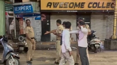 The Pune City Police arrested two suspects on Monday in connection with the murder of Vanraj Andekar. (VIDEO GRAB) The Pune City Police arrested two suspects on Monday in connection with the murder of Vanraj Andekar. (VIDEO GRAB)
