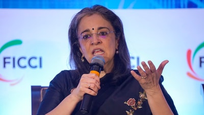 Securities and Exchange Board of India (Sebi) chairperson Madhabi Puri Buch speaks during a conference in Mumbai. Securities and Exchange Board of India (Sebi) chairperson Madhabi Puri Buch speaks during a conference in Mumbai.