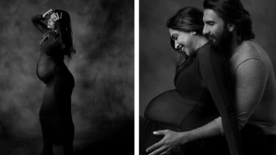 Deepika Padukone and Ranveer Singh are the most happening couple in Bollywood at present as they look forward to embracing parenthood. Deepika and Ranveer posed for a maternity shoot recently. Celebrities and friends showered them with love while reacting to their pictures. Deepika Padukone and Ranveer Singh are the most happening couple in Bollywood at present as they look forward to embracing parenthood. Deepika and Ranveer posed for a maternity shoot recently. Celebrities and friends showered them with love while reacting to their pictures.