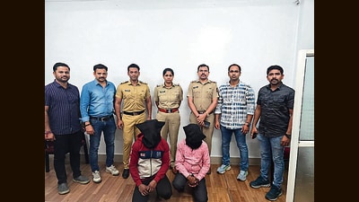 The Komkar brothers were produced in the court and were granted police custody till September 9. (HT PHOTO) The Komkar brothers were produced in the court and were granted police custody till September 9. (HT PHOTO)