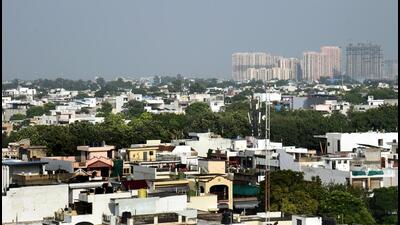 The corporation in areas like Indirapuram etc, which are not handed over to the civic agency as yet, charge only the house-tax component while the development agency charges residents for sewage/drainage and water supply. (Sakib Ali/HT Photo) The corporation in areas like Indirapuram etc, which are not handed over to the civic agency as yet, charge only the house-tax component while the development agency charges residents for sewage/drainage and water supply. (Sakib Ali/HT Photo)