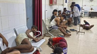 Youths who came for a recruitment rally at a hospital while receiving treatment in Palamu on Monday. (PTI) Youths who came for a recruitment rally at a hospital while receiving treatment in Palamu on Monday. (PTI)