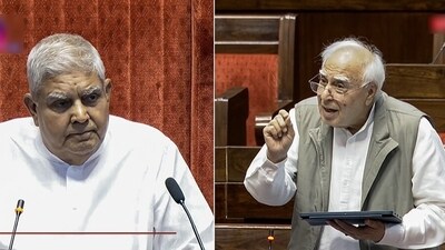 Jagdeep Dhankhar (left) and Kapil Sibal (File Photo) Jagdeep Dhankhar (left) and Kapil Sibal (File Photo)