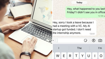 Only in Bengaluru: An intern tells his CEO that his own startup received funding. (X/@KarthikS2206) Only in Bengaluru: An intern tells his CEO that his own startup received funding. (X/@KarthikS2206)