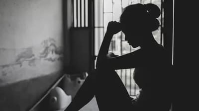 Sadness: When sad, try the Child’s pose till the breathing normalises, or put your legs on the wall. We can also try journaling our emotions. (Unsplash) Sadness: When sad, try the Child’s pose till the breathing normalises, or put your legs on the wall. We can also try journaling our emotions. (Unsplash)