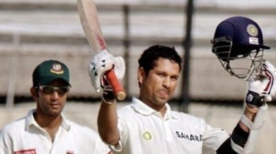 Sachin Tendulkar celebrating his 248* vs Bangladesh (AFP) Sachin Tendulkar celebrating his 248* vs Bangladesh (AFP)