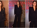 Kareena Kapoor wows in all-black power suit at The Buckingham Murders trailer launch. Kareena Kapoor wows in all-black power suit at The Buckingham Murders trailer launch.