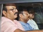 Kolkata: The former principal of RG Kar Medical College and Hospital, Sandip Ghosh, after he was arrested by the CBI. Kolkata: The former principal of RG Kar Medical College and Hospital, Sandip Ghosh, after he was arrested by the CBI.