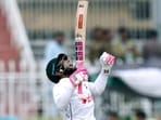 Bangladesh's Mushfiqur Rahim celebrates after winning the second test cricket match against Pakistan, in Rawalpindi, Pakistan, Tuesday, Sept. 3, 2024. Bangladesh's Mushfiqur Rahim celebrates after winning the second test cricket match against Pakistan, in Rawalpindi, Pakistan, Tuesday, Sept. 3, 2024.