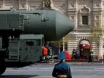 A Russian Yars intercontinental ballistic missile system drives past an honour guard during a military parade on Victory Day, which marks the 77th anniversary of the victory over Nazi Germany in World War Two, in Red Square in central Moscow, Russia May 9, 2022. 