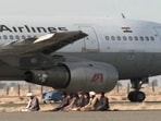 A file photo of Indian Airlines' IC-814 aircraft at Taliban-ruled Kandahar