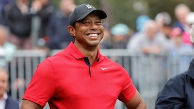 “Kamala's fake black accent is embarrassing and extremely offensive. - Tiger Woods," tweeted X user @PGATUOR. (USA TODAY Sports via Reuters Con)