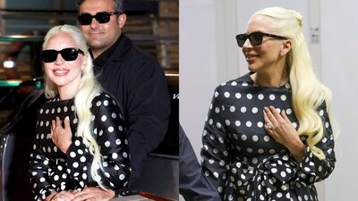 Lady Gaga arrives in Venice with fiancé Michael Polansky Lady Gaga arrives in Venice with fiancé Michael Polansky