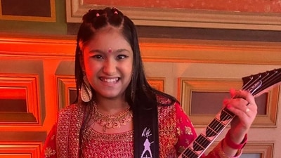Maya Neelakantan captivates AGT with unique blend of classical Indian music and Metallica's heavy riffs. (Instagram/Maya Neelakantan) Maya Neelakantan captivates AGT with unique blend of classical Indian music and Metallica's heavy riffs. (Instagram/Maya Neelakantan)