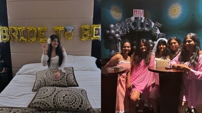 Megha Akash celebrated her engagement with her girlfriends. Megha Akash celebrated her engagement with her girlfriends.