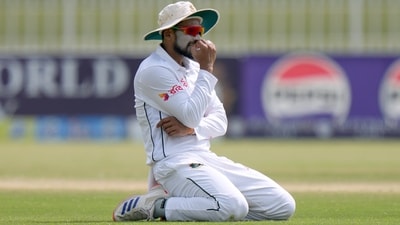 Bangladesh skipper Najmul Hossain Shanto is all set for the India challenger after beating Pakistan in Test series. (AP) Bangladesh skipper Najmul Hossain Shanto is all set for the India challenger after beating Pakistan in Test series. (AP)