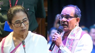 West Bengal chief minister Mamata Banerjee and Union minister Shivraj Singh Chouhan.