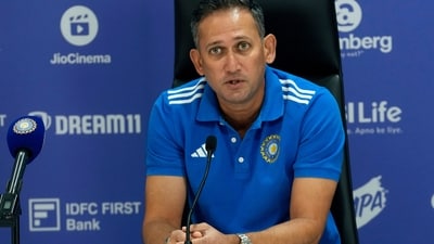 Chief Selector of Board of Control for Cricket in India (BCCI) Ajit Agarkar (AP)