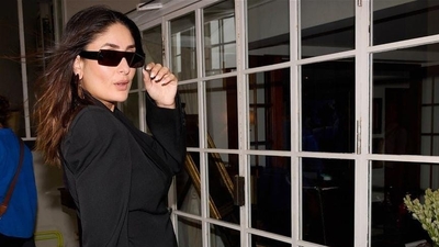 Kareena exuded boss lady vibes as she chose an all black outfit for the event, and styled it with minimal accessories.&nbsp; 