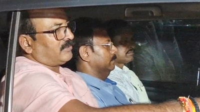 Kolkata: Former principal of RG Kar Medical College and Hospital Sandip Ghosh after he was arrested by CBI in connection with the alleged financial misconduct at the establishment, in Kolkata, Monday, Sept. 2, 2024. (PTI) Kolkata: Former principal of RG Kar Medical College and Hospital Sandip Ghosh after he was arrested by CBI in connection with the alleged financial misconduct at the establishment, in Kolkata, Monday, Sept. 2, 2024. (PTI)