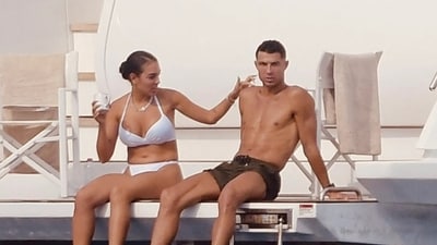 Ronaldo met Georgina at a store while she was employed with Gucci as a salesclerk in the city of Madrid. Reports state that the two started growing fond of each other as time passed. (Spread Pictures/Mega) Ronaldo met Georgina at a store while she was employed with Gucci as a salesclerk in the city of Madrid. Reports state that the two started growing fond of each other as time passed. (Spread Pictures/Mega)