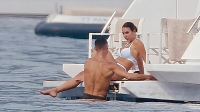 The images have spread like wildfire in the last 24 hours, and the internet, especially users on X, can't keep calm over hotness quotient exuded by Ronaldo and Georgina. (Spread Pictures/Mega) The images have spread like wildfire in the last 24 hours, and the internet, especially users on X, can't keep calm over hotness quotient exuded by Ronaldo and Georgina. (Spread Pictures/Mega)