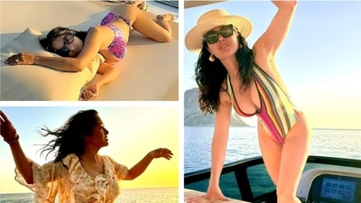 Salma Hayek celebrated her 58th birthday on September 2, 2024. The actor shared stunning bikini photos on her Instagram to mark the occasion, including pictures from her recent vacation and throwback shots. Salma Hayek celebrated her 58th birthday on September 2, 2024. The actor shared stunning bikini photos on her Instagram to mark the occasion, including pictures from her recent vacation and throwback shots.