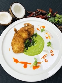Coconut Coated Prawns by Chef Palash Ghosh