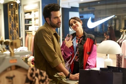 Gurfateh Pirzada as Neel and Ananya Panday as Bella in Call Me Bae Gurfateh Pirzada as Neel and Ananya Panday as Bella in Call Me Bae