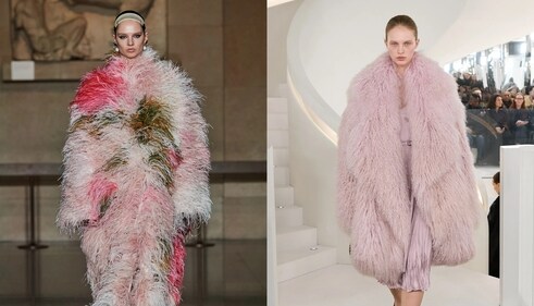 Ostrich feathers and voluminous outerwear is another trend waiting to explode this Fall Ostrich feathers and voluminous outerwear is another trend waiting to explode this Fall