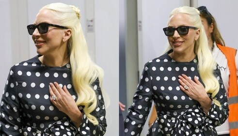 Lady Gaga flaunts her engagement ring given to her by fiancé Michael Polansky (Photos: X) Lady Gaga flaunts her engagement ring given to her by fiancé Michael Polansky (Photos: X)