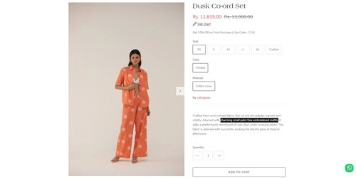 The price of Mira Rajput's co-ord ensemble. (callingjune.com)