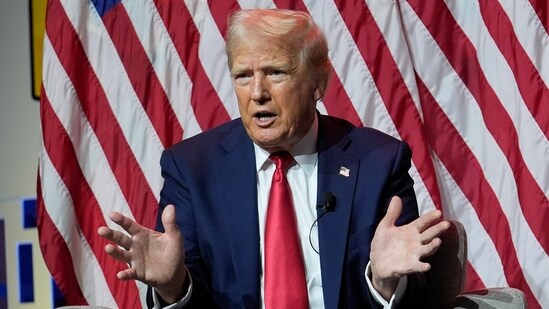 Donald Trump's nephew, Fred Trump, blasted the ex-president over his record of insulting soldiers, claiming that “He just doesn’t give a s—t about them. He just doesn’t.” (AP)