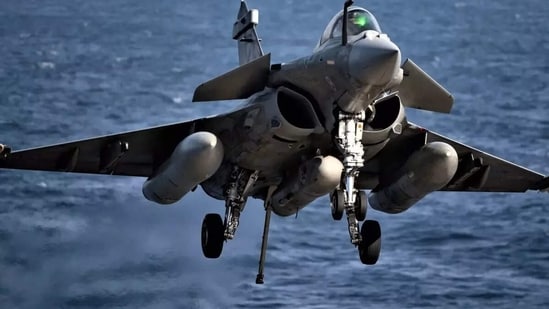 A Rafale-Maritime strike aircraft.