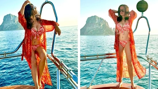 Salma took to her Instagram handle and captioned her post as, “Birthday bikini dump, happy 58th birthday to me! (cake, heart and birthday hat emojis) P.s none of these are throwbacks. #grateful." Reacting to her post, Sharon Stone commented, ”Happy birthday you." Fans also dropped heart emojis while complimenting her hot look.