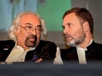 Congress leader Rahul Gandhi with Sam Pitroda (PTI)