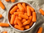 Baby carrots – when snacked on for at least thrice a week – can help in increasing the levels of skin carotenoids in young adults. Baby carrots – when snacked on for at least thrice a week – can help in increasing the levels of skin carotenoids in young adults.