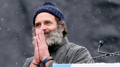 Congress MP Rahul Gandhi in Kashmir during his Bharat Jodo Yatra. (File) Congress MP Rahul Gandhi in Kashmir during his Bharat Jodo Yatra. (File)