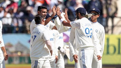 India's Ravichandran Ashwin celebrates the wicket of England's skipper Ben Stokes on Day 3 of the 5th Test match, at Himachal Pradesh Cricket Association Stadium, in Dharamsala (ANI ) India's Ravichandran Ashwin celebrates the wicket of England's skipper Ben Stokes on Day 3 of the 5th Test match, at Himachal Pradesh Cricket Association Stadium, in Dharamsala (ANI )
