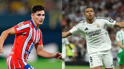 Julian Alvarez and Kylian Mbappe were the two most high-profile transfers of the season. (Reuters and AFP)