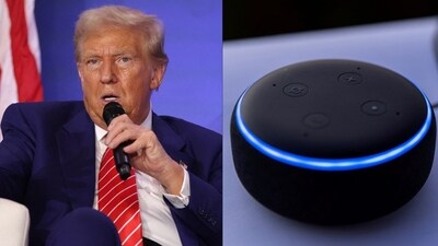 Trump campaign slams Amazon for Alexa's biased political answers.
Alex Wong/Getty Images/AFP (Photo by ALEX WONG / GETTY IMAGES NORTH AMERICA / Getty Images via AFP), REUTERS/Mike Blake/Illustration/File Photo. Trump campaign slams Amazon for Alexa's biased political answers.
Alex Wong/Getty Images/AFP (Photo by ALEX WONG / GETTY IMAGES NORTH AMERICA / Getty Images via AFP), REUTERS/Mike Blake/Illustration/File Photo.