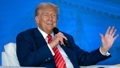 Donald Trump shut down claims that Project 2025 would be a 'blueprint' for his second-term agenda should he win in November (AP)