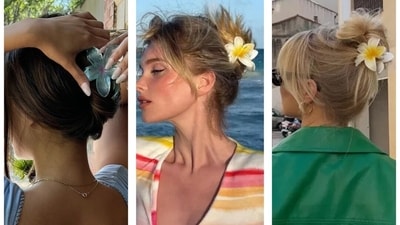 Flower claw clips are loved by Gen Z (Photos: Instagram) Flower claw clips are loved by Gen Z (Photos: Instagram)