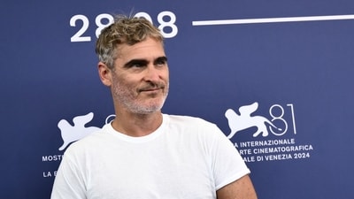 Joaquin Phoenix attends the photocall of the movie Joker : Folie a deux at the 81st International Venice Film Festival. (Photo by Marco BERTORELLO / AFP) (AFP) Joaquin Phoenix attends the photocall of the movie Joker : Folie a deux at the 81st International Venice Film Festival. (Photo by Marco BERTORELLO / AFP) (AFP)