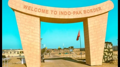 The BSF has completed 70% of the work for the ceremony venue. (HT PHOTO) The BSF has completed 70% of the work for the ceremony venue. (HT PHOTO)