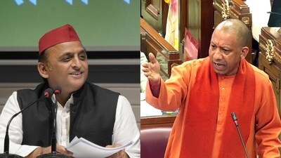 Samajwadi Party president Akhilesh Yadav and Uttar Pradesh chief minister Yogi Adityanath. Samajwadi Party president Akhilesh Yadav and Uttar Pradesh chief minister Yogi Adityanath.