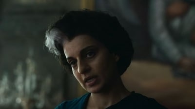 Kangana Ranaut in a still from Emergency.