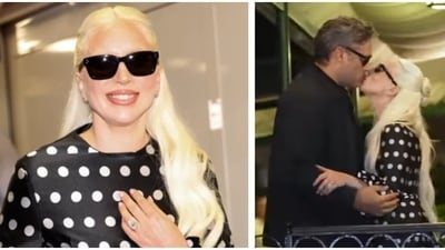 Lady Gaga shared her engagement ring at Venice International Film Festival. Lady Gaga shared her engagement ring at Venice International Film Festival.