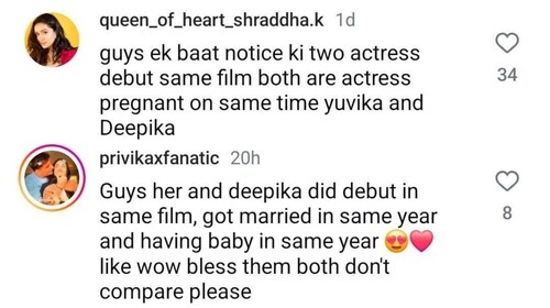 Fans find a special connection between soon-to-be mums Deepika and Yuvika Fans find a special connection between soon-to-be mums Deepika and Yuvika